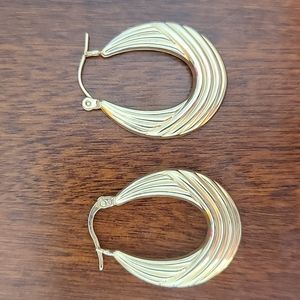 14K yellow gold earrings